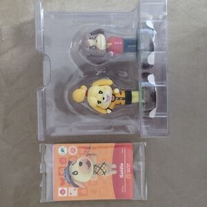 Isabelle and Digby Amiibos